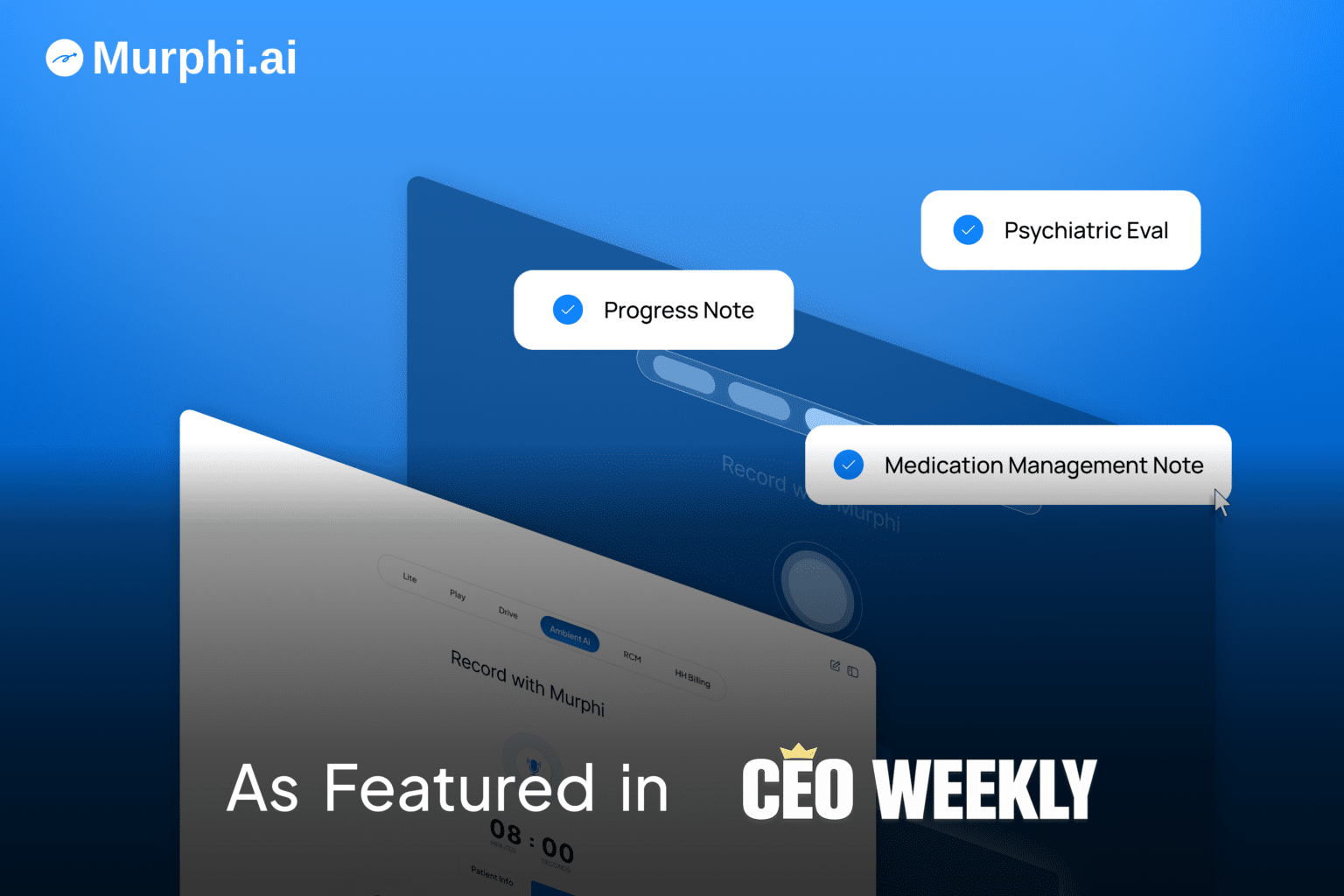 Why Mental Health and Post-Acute Platforms Are Turning to Murphi.ai’s “AI-Inside” White-Label Model
